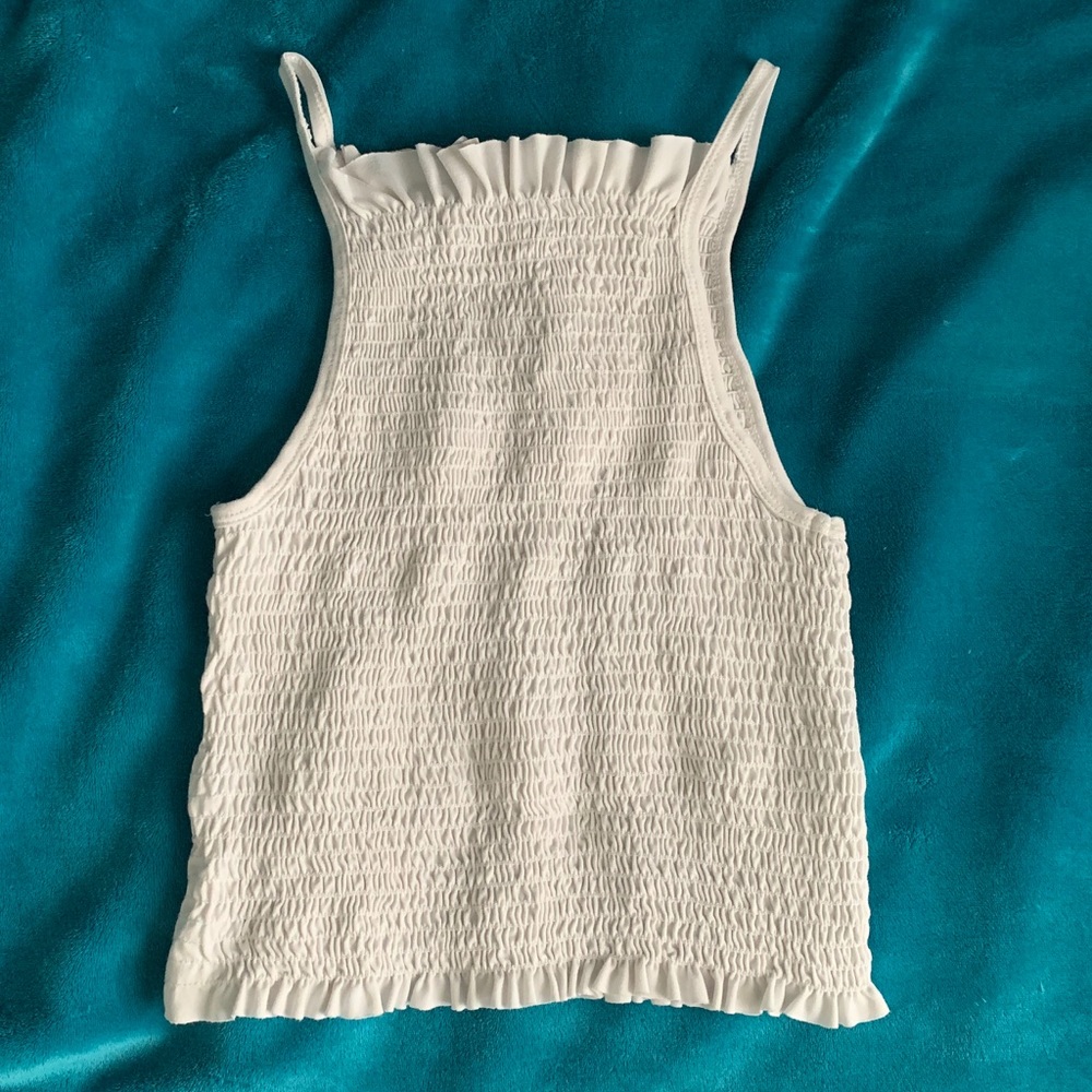 PRICE DROP!! gaze halter top (white)
